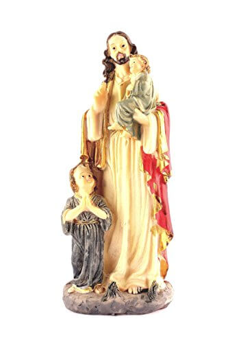 Jesus with Children Statue 6 inch.