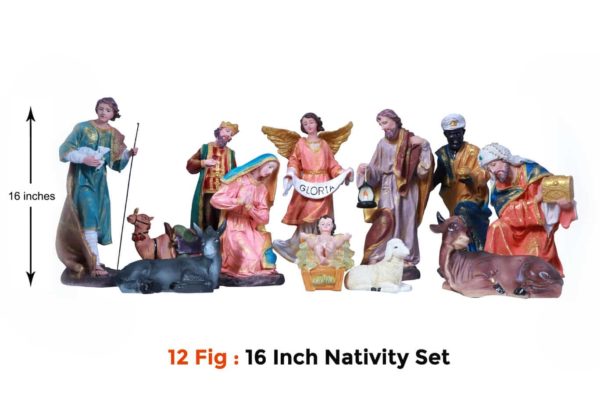 Jesuskart-16-inch-Christmas Nativity Set 12 figs