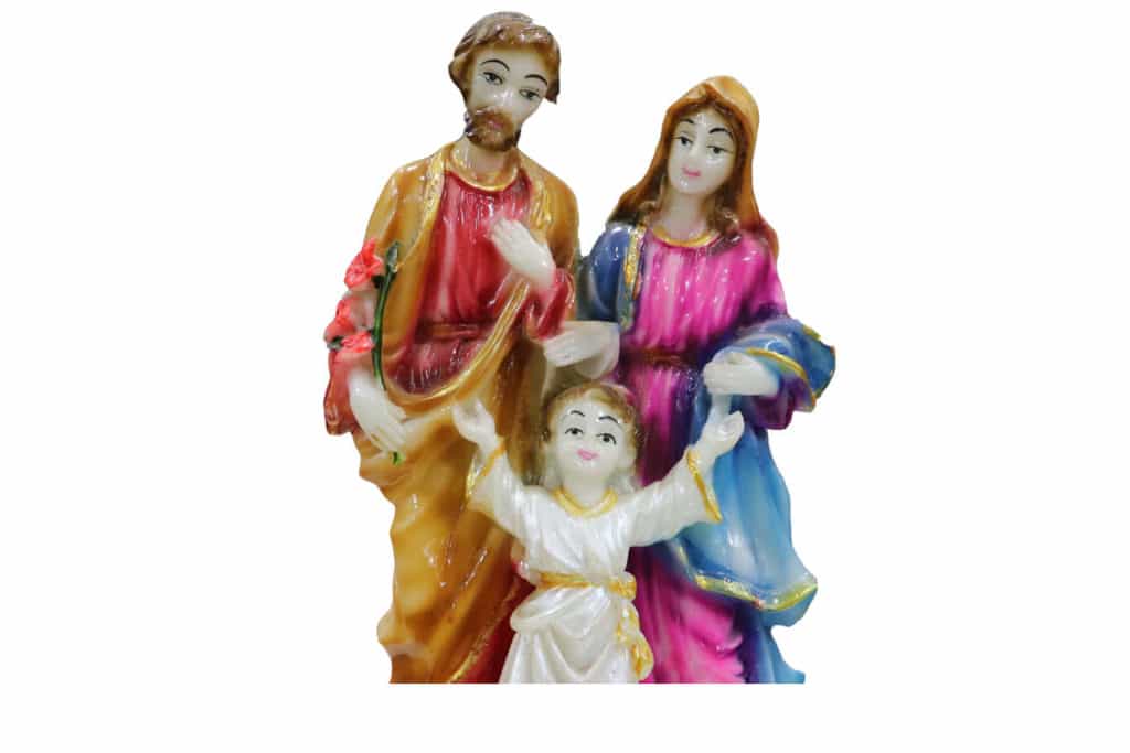Jesuskart-Holy Family Glossy Marble stone